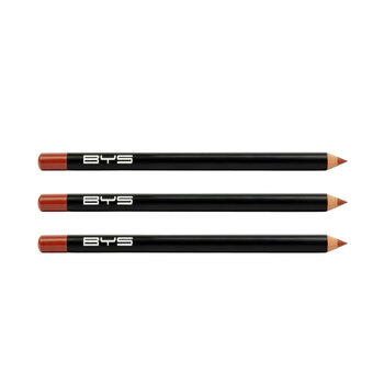 3PK BYS Matte Lip Liner Pencil Makeup Long Lasting Natural 1g