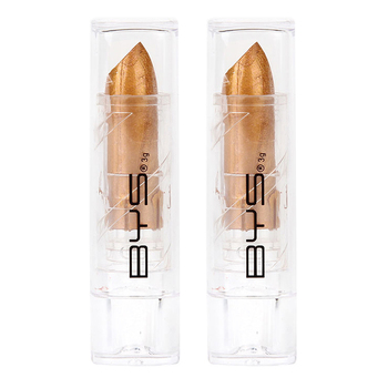 2PK BYS 3g Metallic Lipstick Popcorn Lip Colour Makeup