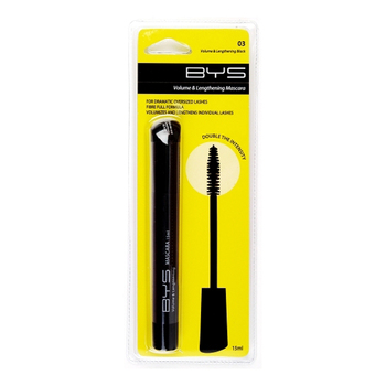 BYS Volume/Lengthening Mascara Eyelash Makeup Black 15ml