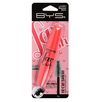 BYS Lavish Lash Mascara Eyelash Makeup Blackest Black 10g
