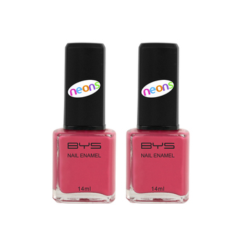 2PK BYS 14ml Nail Polish Matte Pink