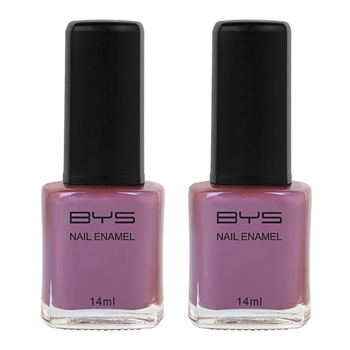 2PK BYS 14ml Nail Polish Heart Breaker Purple