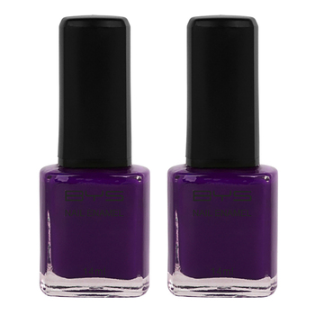 2PK BYS 14ml Nail Polish A Grape Fit Purple