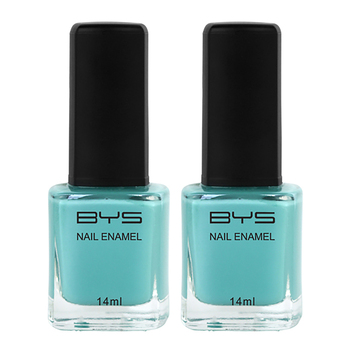 2PK BYS 14ml Nail Polish Pastel Kung Fu Blue