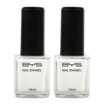 2PK BYS 14ml Nail Polish French White