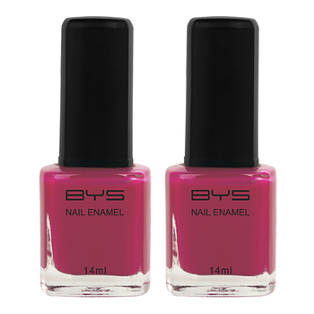 2PK BYS 14ml Nail Polish Pink With A Punch
