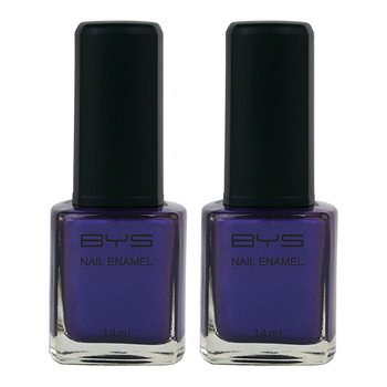 2PK BYS 14ml Nail Polish Pouty Purple Pink