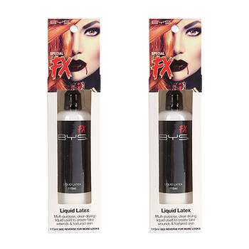 2PK BYS Special FX Liquid Latex Costume Makeup 115ml
