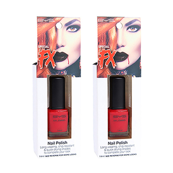 2PK BYS 14ml Nail Polish Red