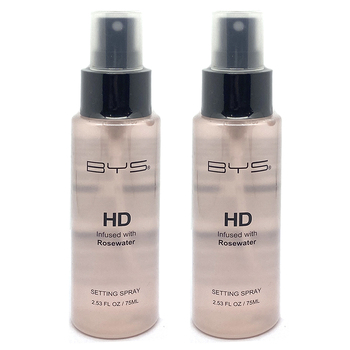 2PK BYS HD Skin/Makeup 75ml Setting Spray w/ Rosewater