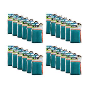 24x 4PK Quick N Clean Scouring Pads Cleaning Tool Stains 13x9cm Blue/Orange