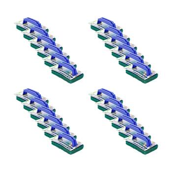 24PK Quick N Clean Scouring Cleaning Pad Brush Tool w/Handle 17x9cm Assorted