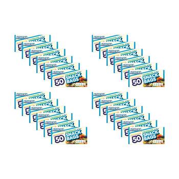 24x 50PK Athena Resealable Snap Lock Food Storage Snack Bags 15x10cm