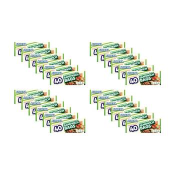 24x 40PK Athena Resealable Snap Lock Food Storage Sandwich Bags 18x16.5cm