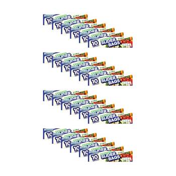 24x 10PK Athena Resealable Slide Lock Food Storage Slider Bags 27x28cm