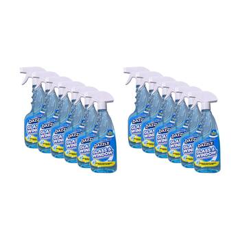 12PK Dazzle Deep Clean Surface Cleaning Spray Bottle Glass & Window 500ml
