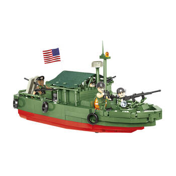 618pc Vietnam War Patrol Boat River MkII Building Kit 28x14.5cm
