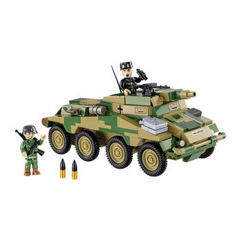 438pc World War 2 SdKfz 234/3 Stummel Building Kit 18x9cm 8y+