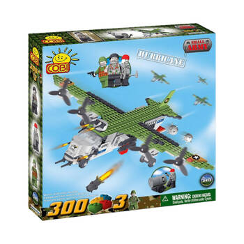 300pc Small Army Aircraft Hurricane Construction Buildable Figure Set