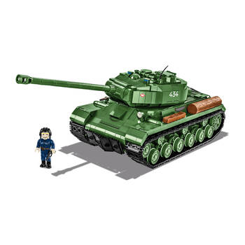 1044pc World War 2 IS-2 Heavy Tank Building Set 12.5x33.5cm - Green 9y+