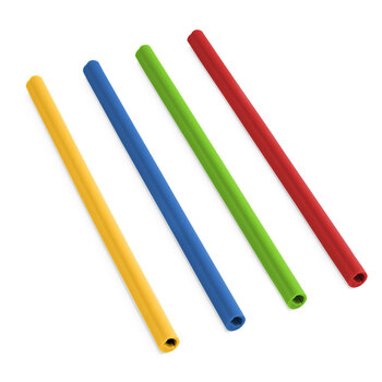 4pc Coghlans Easy Cleaning Silicon Straws