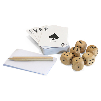 Coghlans Fireside Gaming Kit w/Cards/Dice/Notepad/Pencil 6y+