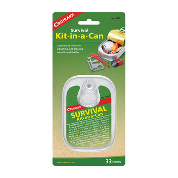 33pc Coghlans Emergency Survival Kit In A Can Matches/Blade/Whistle