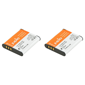 2PK Jupio Li-Ion 3.7V 850mAh Rechargeable Battery For Olympus Li-50B Camera
