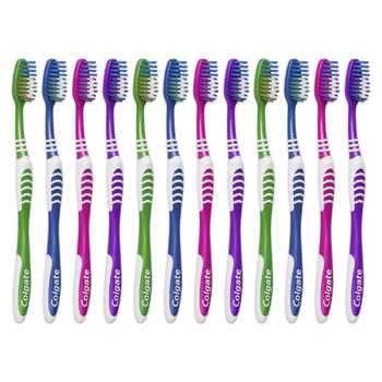 12pc Colgate Extra Clean Medium Toothbrushes Assorted
