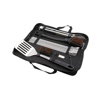 11pc Coleman BBQ Outdoor Camping Cooking/Cleaning Tool Set w/ Case