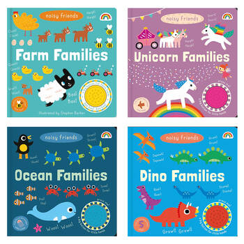 4 Book Set - Really Decent Books Noisy Friends 3y+ Kids's Interactive Book