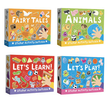 4 Pack - Really Decent Books Sticker Activity Suitcase 3y+ Fun Book For Kids