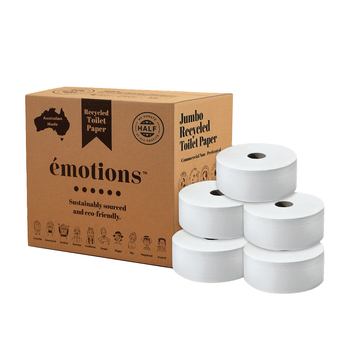 8pc Emotions Melbourne-Made Commercial Jumbo Recycled Toilet Rolls