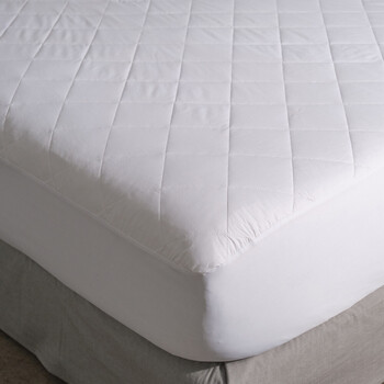 Canningvale Super King Bed Cotton Mattress Protector White