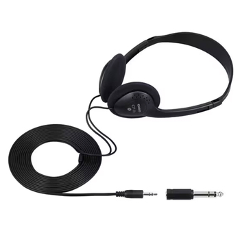 Casio CP16 Wired Headphones For Casio Electronic Keyboard Black w/ Adapter