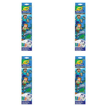 4PK Crayola Poster Pages Minecraft Large Colouring Sheets 30x48cm Kids 3y+