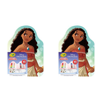 2PK Crayola Colour & Sticker Kit Markers/Pages/Stickers - Disney Princess 4y+