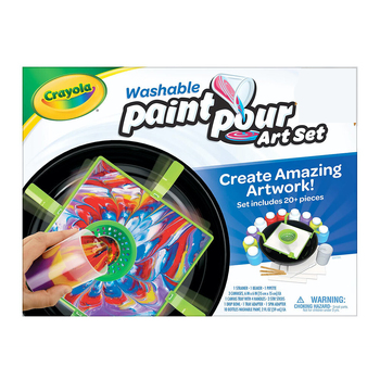 Crayola Washable Paint Pour Art Craft Canvas Set Kids/Adult 8y+