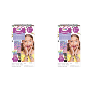 2PK Crayola Kids/Childrens Creations Stacked Bracelet Kit 96m+