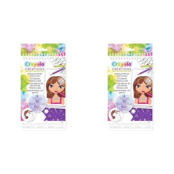 2PK Crayola Creations Compact Makeup Artist Sketch Set Kids 8y+