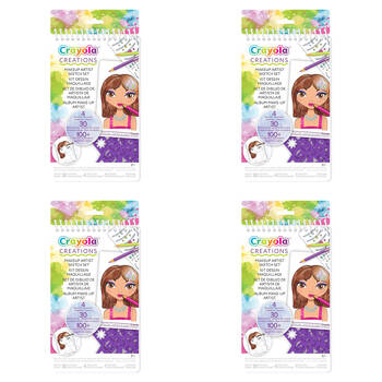 4PK Crayola Creations Compact Makeup Artist Sketch Set Kids 8y+