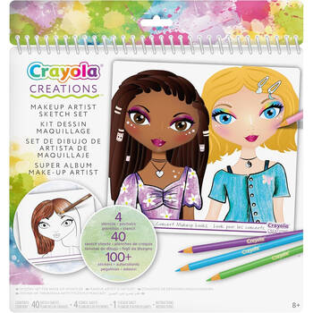 Crayola Creations Makeup Artist Sketch DIY Craft Kit Set Kids 8y+