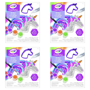 4PK Crayola Kids/Childrens Creations Unicorn Air Dry Clay Kit 96m+
