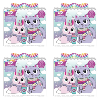 4PK Crayola Kids/Childrens Creations Pets Fashion Sketch Set 96m+