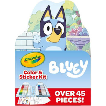 Crayola Colour & Sticker Kit Markers/Pages/Stickers - Bluey 4y+