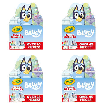 4PK Crayola Colour & Sticker Kit Markers/Pages/Stickers - Bluey 4y+