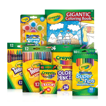 Crayola Boredom Buster Pack w/Crayons/Markers/Pencils/Paint Set