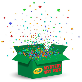 Crayola Mystery Box w/Sketchbook/Markers/Crayons/Paints Set