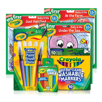 Crayola Junior Creativity Pack w/Chalk/Colouring Books/Pens Set