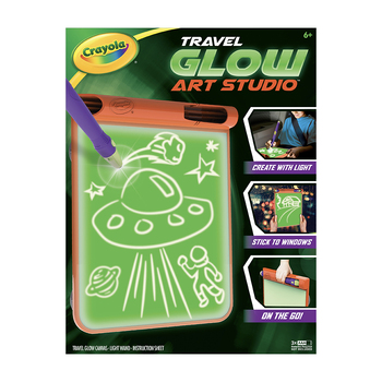 Crayola Kids/Childrens Creative Travel Glow Art Studio 6y+